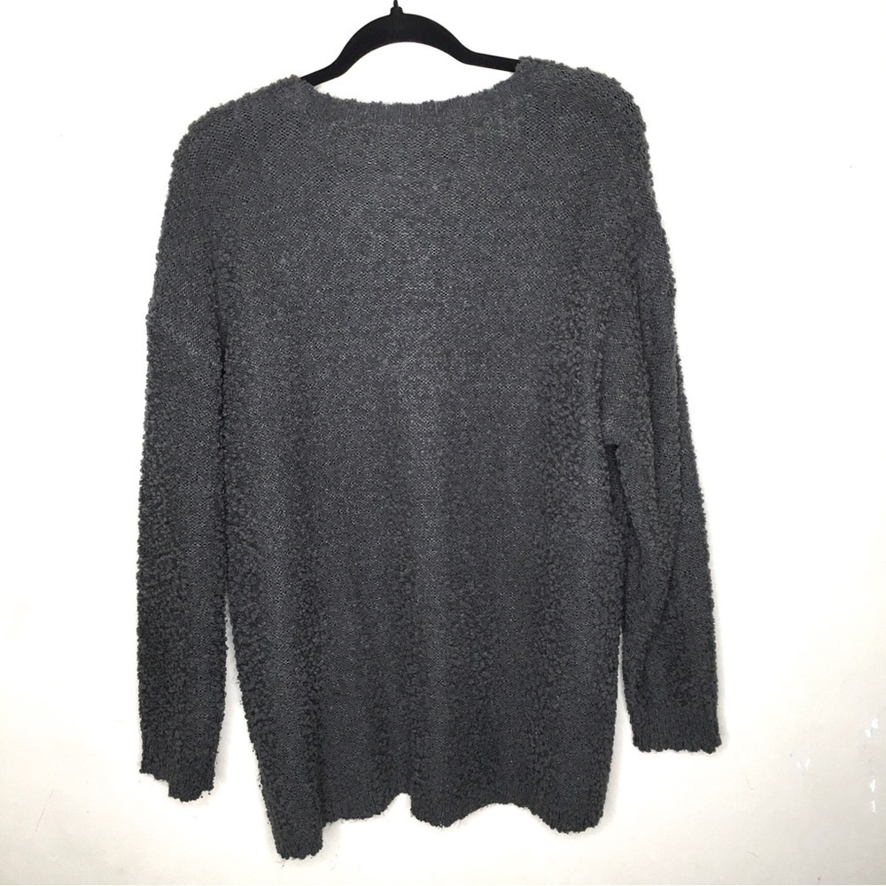 torrid Love Graphic Boucle Knit Pullover Sweater Grey - Picture 8 of 16